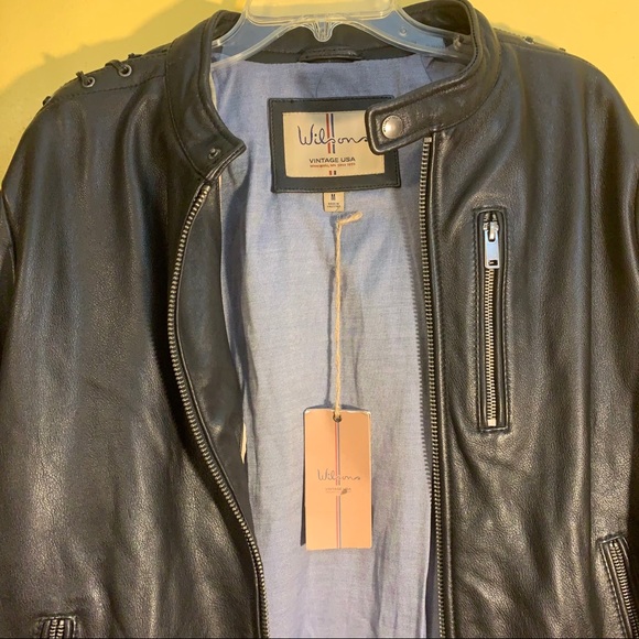 Wilsons Vintage USA Black Genuine Leather Jacket